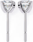 Cercei Stud L'Arte din Aur 14k cu Diamante Naturale Tăietură Briliant de 2.5 ct din 14K Aur Alb - Castelo.ro