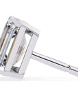 Cercei Stud Noble din Aur 14k cu Moissanite Tăietură Emerald de 2.4 ct
