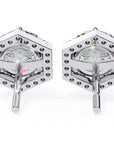 Cercei Hexa Stud Halo cu Diamante Create în Laborator de 2.1 ct din - Castelo.ro