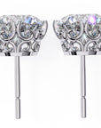 Cercei Stud La Reina cu Moissanite Tăietură Briliant de 2.5 ct din - Castelo.ro