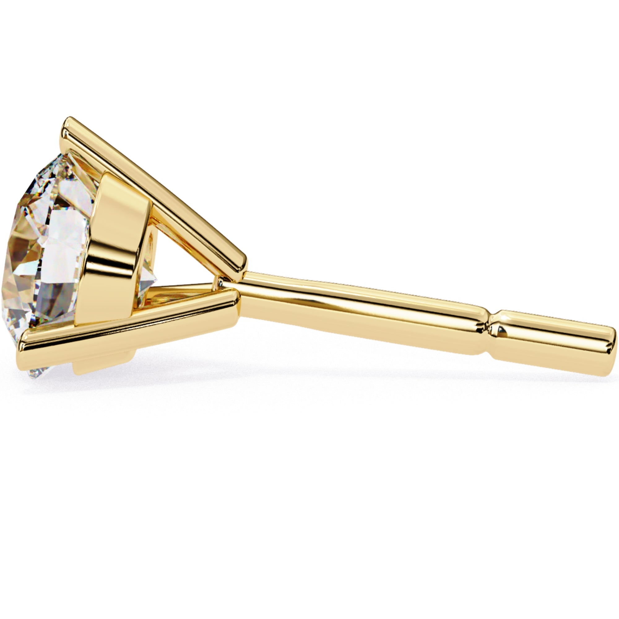 Cercei Stud din Aur 14k Cu Diamante Naturale Tăietură Briliant de 2.5 ct din - Castelo.ro