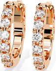 Cercei Voyage cu Diamante Create în Laborator de 0.36 ct din 18K Aur Roz - Castelo.ro