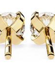 Cercei Stud L'Arte din Aur 14k cu Diamante Naturale Tăietură Briliant de 2.5 ct din 14K Aur Galben - Castelo.ro