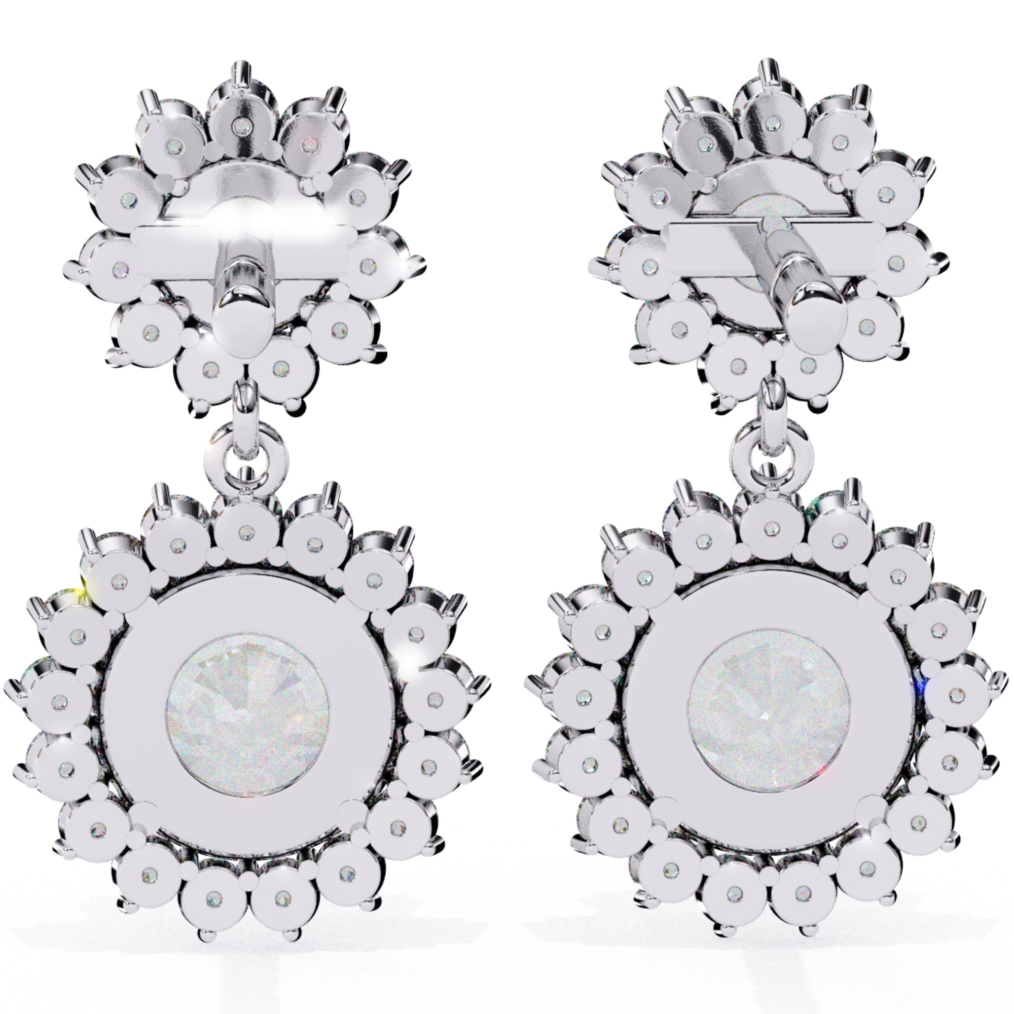 Cercei Sola Reina cu Diamante Create în Laborator de 1.37 ct din - Castelo.ro