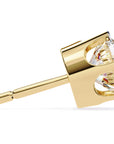 Cercei Solitaire Stud Luxury din Aur 14k cu Moissanite de 2.57 ct