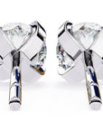 Cercei Stud L'Arte din Aur 14k cu Diamante Naturale Tăietură Briliant de 2.5 ct din 14K Aur Alb - Castelo.ro