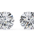 Cercei Stud Majestic din Aur 14k cu Moissanite Tăietură Briliant de 2.5 ct