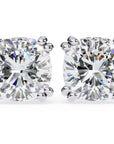 Cercei Stud Monaco cu Moissanite Tăietură Cushion Square de 2.2 ct din - Castelo.ro