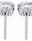 Cercei Stud Excalibur cu Moissanite Tăietură Briliant de 2.5 ct din - Castelo.ro