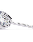 Cercei Stud Monaco cu Moissanite Tăietură Cushion Square de 2.2 ct din - Castelo.ro