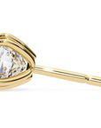 Cercei Stud Monaco cu Moissanite Tăietură Cushion Square de 2.2 ct din 18K Aur Galben - Castelo.ro