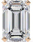 Cercei Stud Noble din Aur 14k cu Moissanite Tăietură Emerald de 2.4 ct