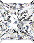 Cercei Stud Imperial din Aur 14k cu Moissanite Tăietură Princess de 3 ct din 14K Aur Alb - Castelo.ro
