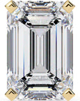 Cercei Stud Noble din Aur 14k cu Moissanite Tăietură Emerald de 2.4 ct