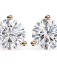 Cercei Stud din Aur 14k Cu Diamante Naturale Tăietură Briliant de 2.5 ct din - Castelo.ro