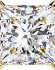 Cercei Stud Imperial din Aur 14k cu Moissanite Tăietură Princess de 3 ct din 14K Aur Galben - Castelo.ro