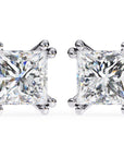 Cercei Stud Lumiere din Aur 14k cu Diamante Create în Laborator Tăietură Princess de 3 ct din 14K Aur Alb - Castelo.ro