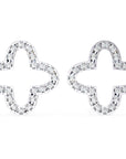 Cercei Star Stud din Aur 14k cu Moissanite Tăietură Briliant de 0.24 ct din 14K Aur Galben - Castelo.ro
