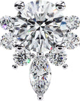 Cercei Stud La Reina din Aur 14k cu Moissanite de 0.68 ct