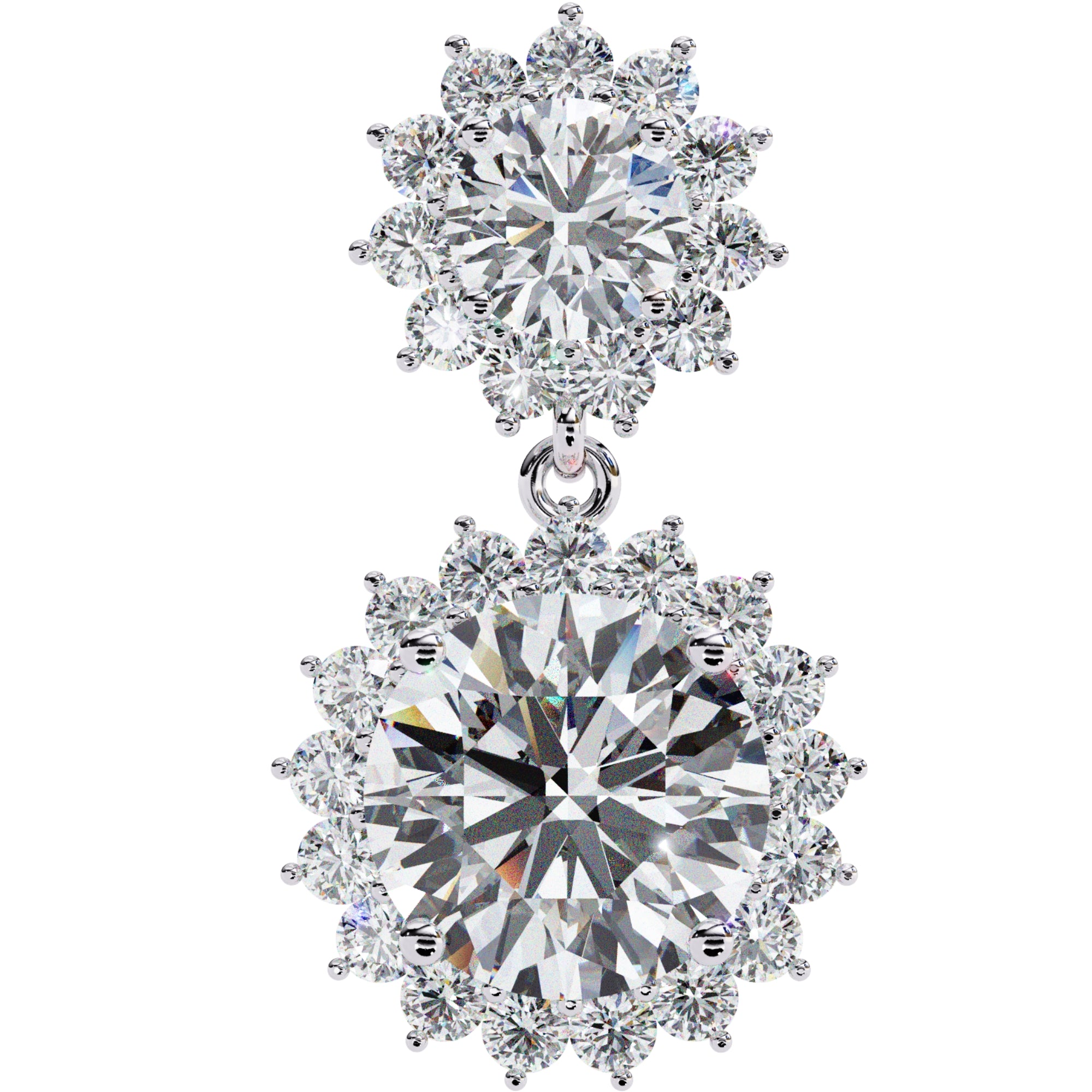 Cercei Sola Reina cu Diamante Create în Laborator de 1.37 ct din - Castelo.ro