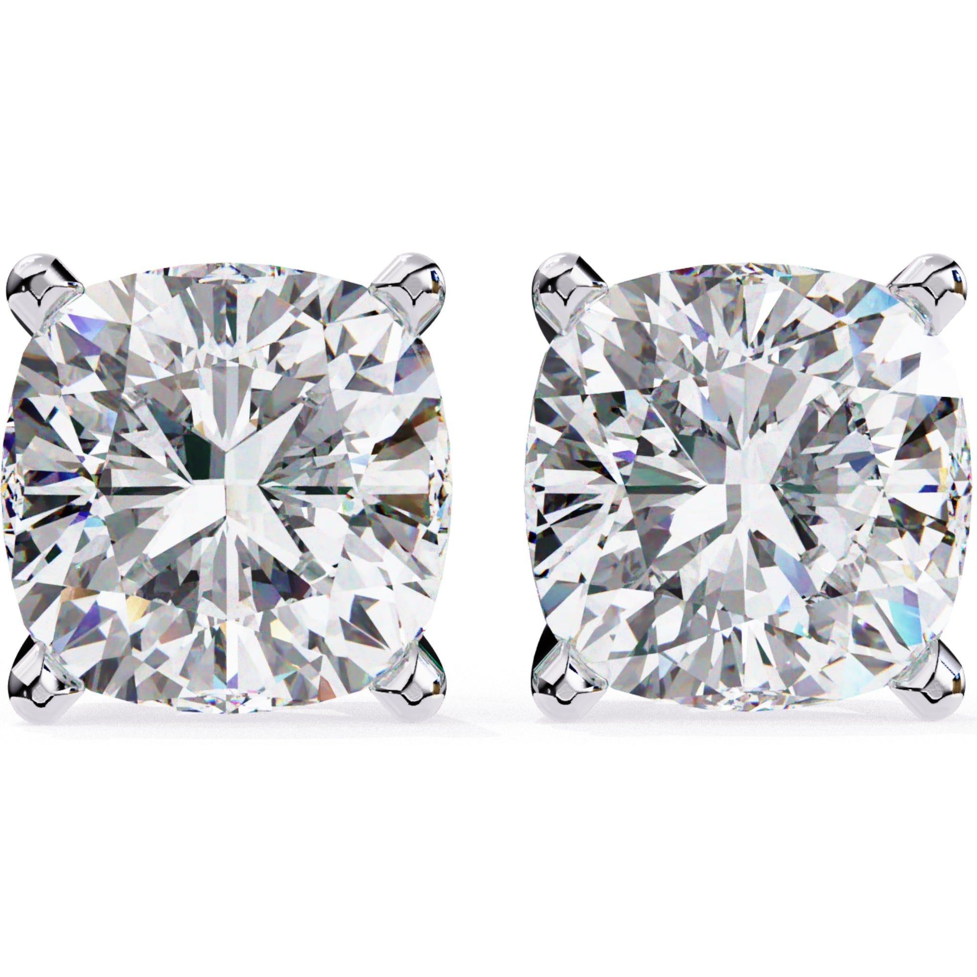 Cercei Stud Majestic cu Moissanite Tăietură Briliant de 2.5 ct din - Castelo.ro