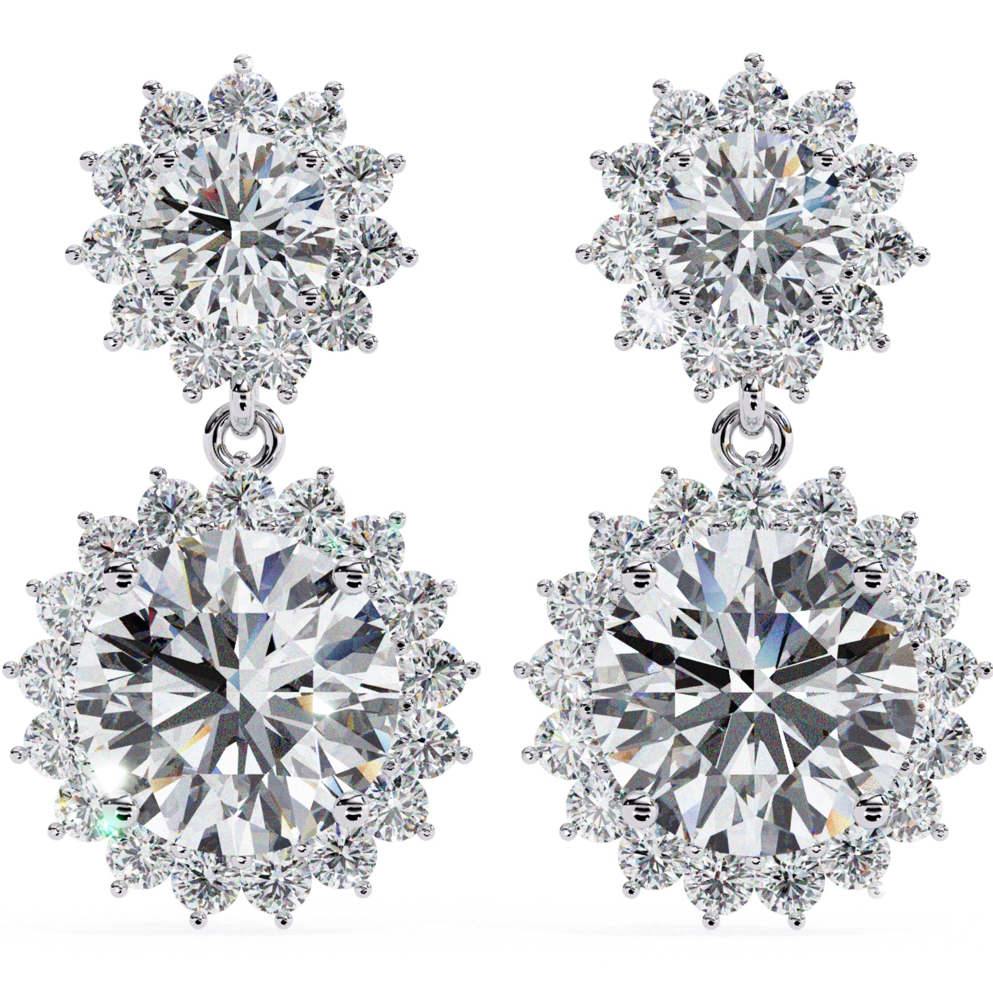 Cercei Sola Reina cu Diamante Create în Laborator de 1.37 ct din - Castelo.ro