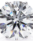 Cercei Stud Majestic din Aur 14k cu Moissanite Tăietură Briliant de 2.5 ct