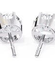 Cercei Solitaire Stud Luxury din Aur 14k cu Moissanite de 2.57 ct