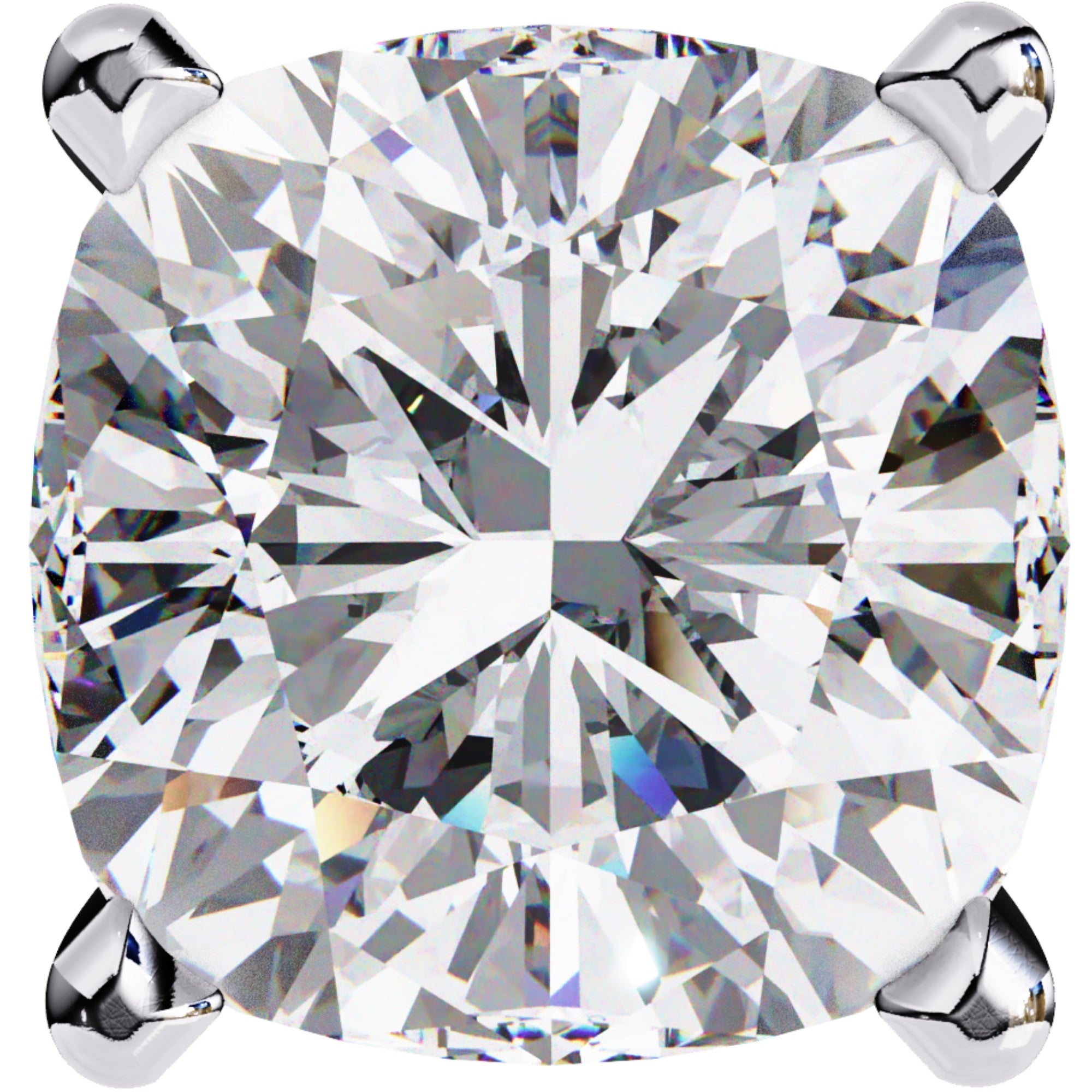 Cercei Stud Majestic cu Moissanite Tăietură Briliant de 2.5 ct din - Castelo.ro