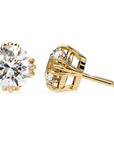 Cercei Stud Imperial din Aur 14k cu Diamante Naturale Tăietură Briliant de 2.8 ct din 14K Aur Galben - Castelo.ro