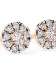Cercei Stud Fleur din Aur 14k cu Moissanite Tăietură Briliant de 0.26 ct din 14K Aur Roz - Castelo.ro
