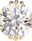 Cercei Stud Imperial din Aur 14k cu Moissanite Tăietură Briliant de 2.8 ct din 14K Aur Galben - Castelo.ro