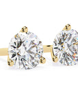 Cercei Stud din Aur 14k Cu Diamante Naturale Tăietură Briliant de 2.5 ct din - Castelo.ro