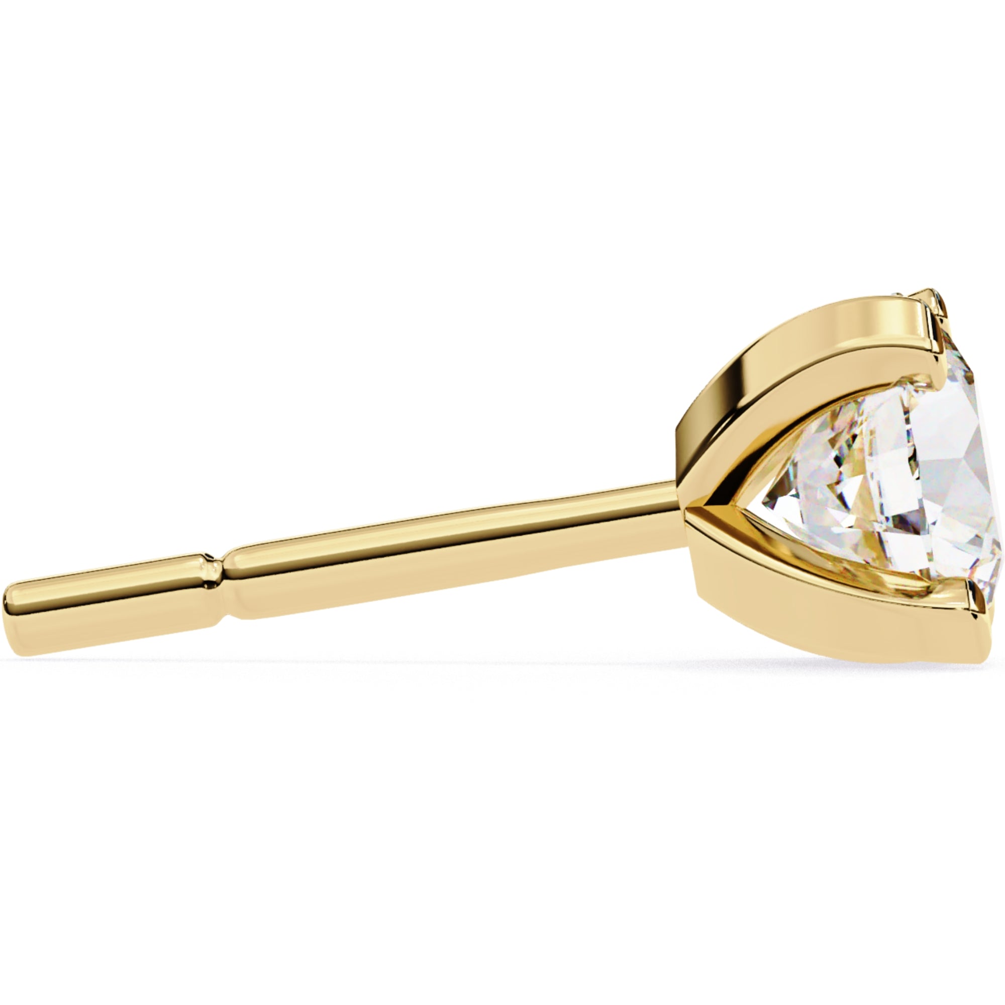 Cercei Stud L&#39;Arte din Aur 14k cu Diamante Naturale Tăietură Briliant de 2.5 ct din 14K Aur Galben - Castelo.ro