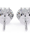 Cercei Stud Majestic din Aur 14k cu Moissanite Tăietură Briliant de 2.5 ct