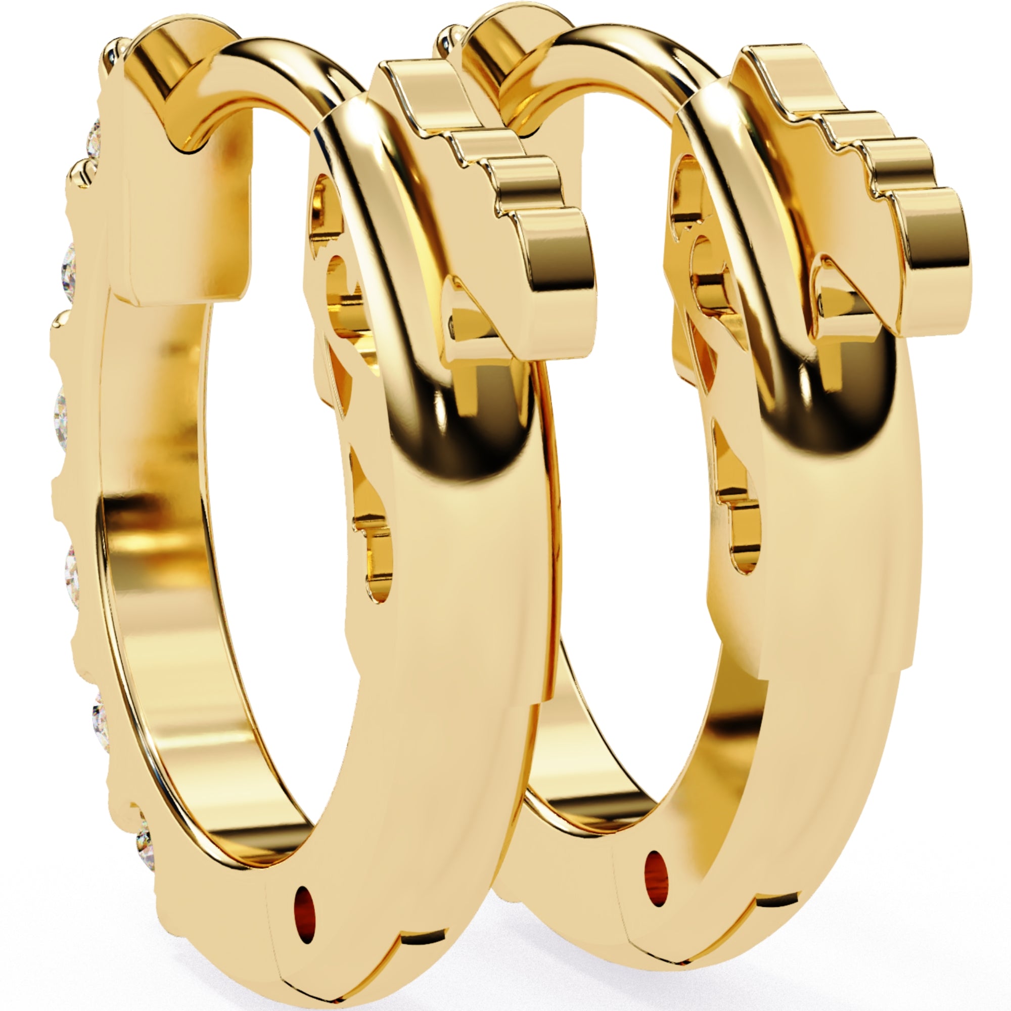 Cercei Voyage cu Diamante Create în Laborator de 0.36 ct din 18K Aur Galben - Castelo.ro