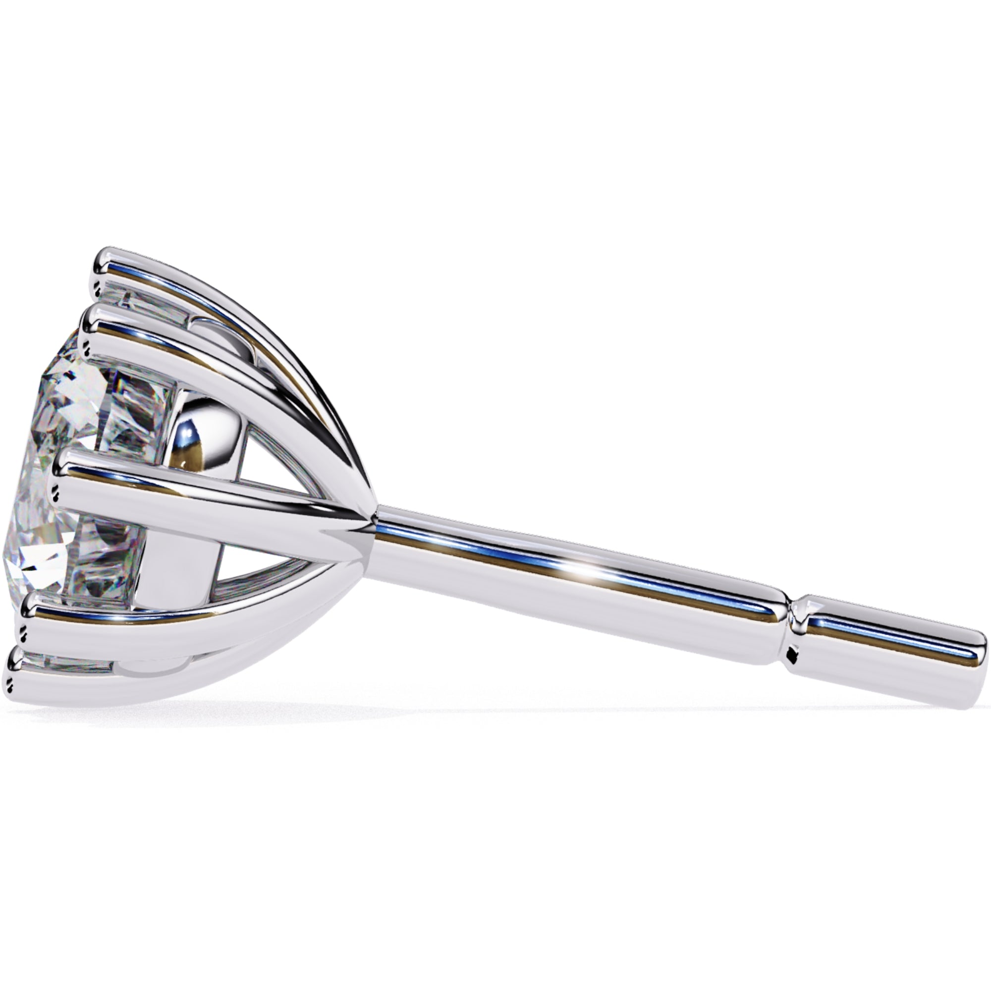 Cercei Solitaire Stud cu Diamante Create în Laborator de 2.57 ct din - Castelo.ro