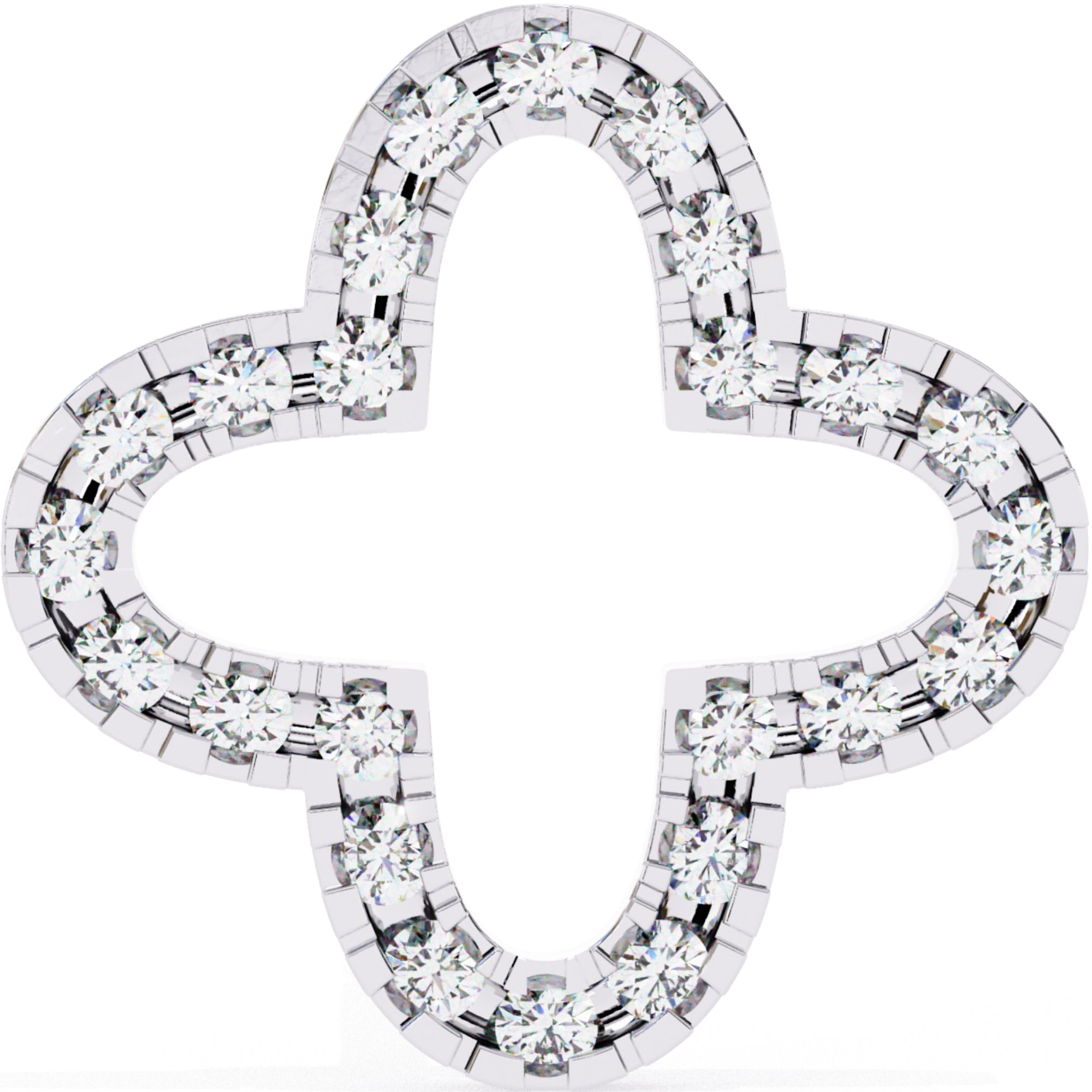 Cercei Star Stud din Aur 14k cu Moissanite Tăietură Briliant de 0.24 ct din 14K Aur Galben - Castelo.ro