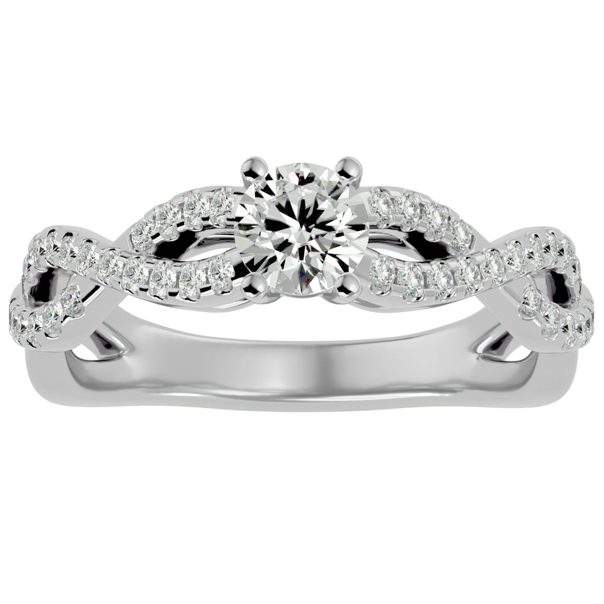 Inel De Logodnă Forever cu Diamante Create în Laborator Solitaire de 0.69 ct din Platina - Castelo.ro