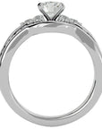 Inel Charme de l'Orient cu Diamante Create în Laborator Pavé de 1.53 ct din Platina - Castelo.ro