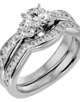 Inel Charme de l'Orient cu Diamante Create în Laborator Pavé de 1.53 ct din Platina - Castelo.ro