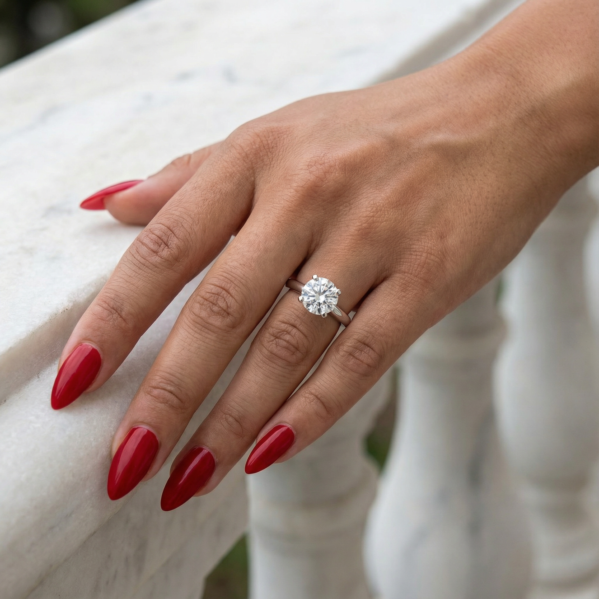 Inel de Logodnă Solitaire Heritage din Aur 18k cu Diamant Creat în Laborator de 3 ct din Platina - Castelo.ro