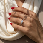 Inel de Logodnă cu Diamante Create în Laborator Tăietură Rotund Brilliant de 1.78 ct din Platina - Castelo.ro