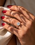 Inel de Logodnă Chelsea din Aur 18k cu Diamant Natural Round de 2 ct din 18k Aur Roz - Castelo.ro