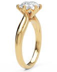 Inel de Logodnă Cadogan din Aur 18k cu Diamant Natural Round de 2 ct din 18k Aur Galben - Castelo.ro