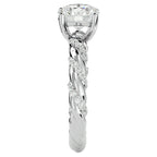 Inel de Logodnă cu Diamante Create în Laborator Tăietură Rotund Brilliant de 1.78 ct din Platina - Castelo.ro