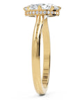 Inel de Logodnă Solitaire 'L'Amour' cu Diamant Natural Oval de 1.8 ct din 18k Aur Galben - Castelo.ro