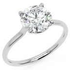 Inel de Logodnă din Aur 18k cu Diamant Creat în Laborator Solitaire Rotund de 1.5 ct din Platina - Castelo.ro
