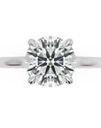 Inel de Logodnă din Aur 18k cu Diamant Creat în Laborator Solitaire Rotund de 1.5 ct din Platina - Castelo.ro