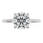 Inel de Logodnă din Aur 18k cu Diamant Creat în Laborator Solitaire Rotund de 1.5 ct din Platina - Castelo.ro